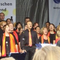 Weltjugendtag, 13.8.2005, am Marienplatz in München